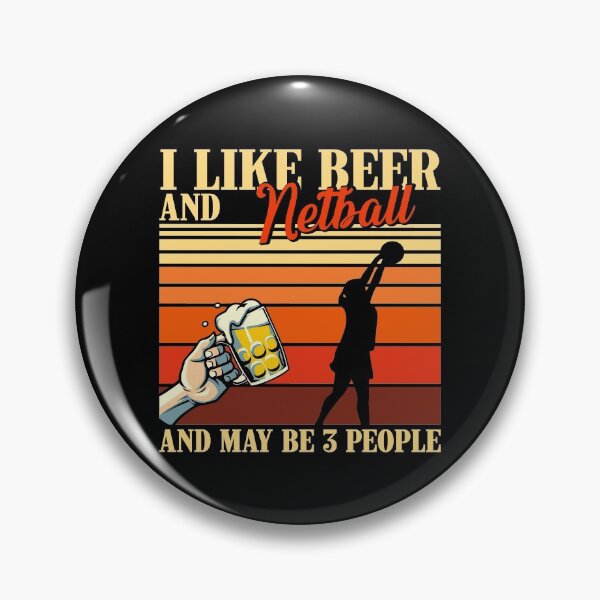 Item preview, I Like Beer And Sport Vintage Netball designed and sold by AletacStore.