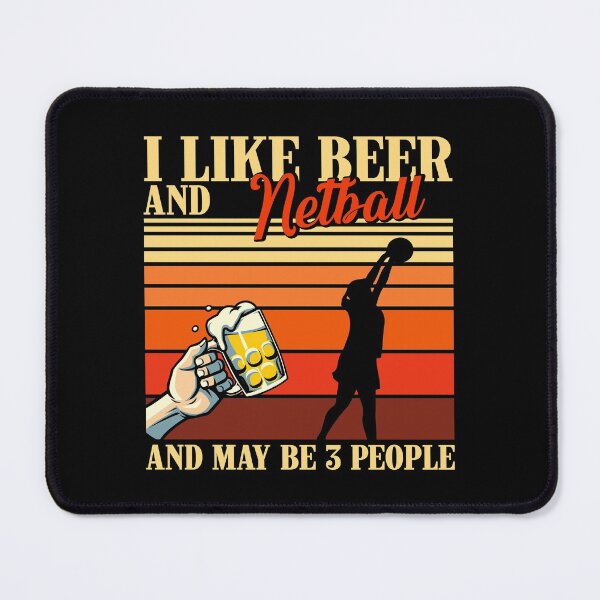 Item preview, I Like Beer And Sport Vintage Netball designed and sold by AletacStore.