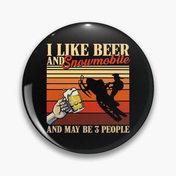 Item preview, I Like Beer And Sport Vintage Snowmobile designed and sold by AletacStore.