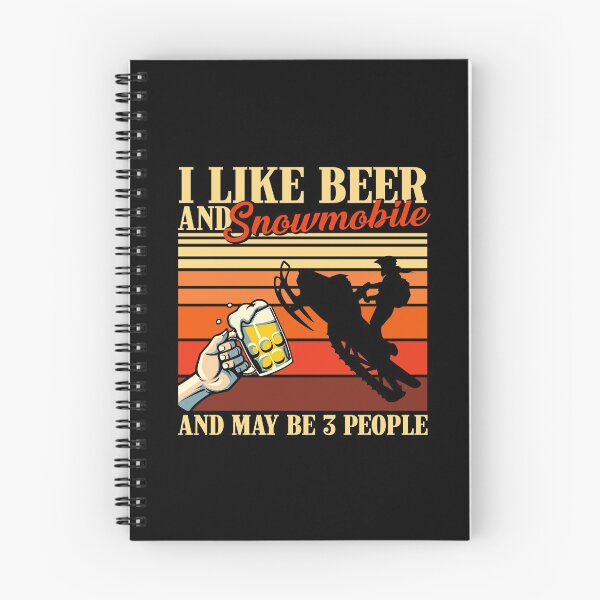 Item preview, I Like Beer And Sport Vintage Snowmobile designed and sold by AletacStore.