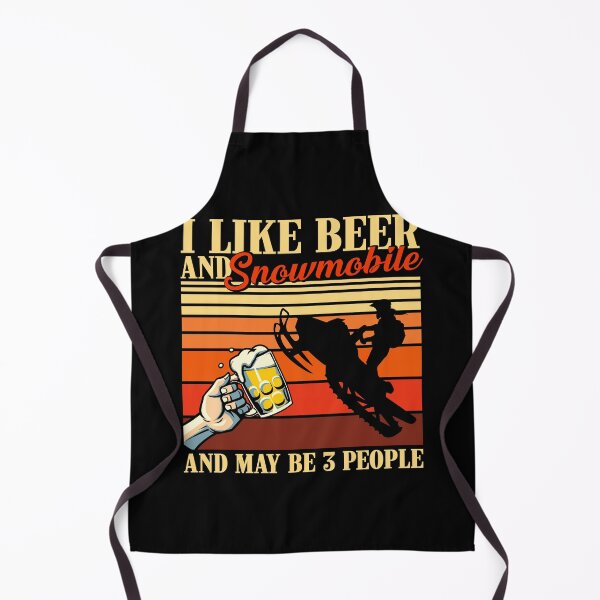 Item preview, I Like Beer And Sport Vintage Snowmobile designed and sold by AletacStore.