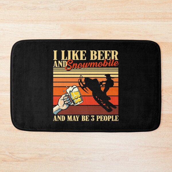 Item preview, I Like Beer And Sport Vintage Snowmobile designed and sold by AletacStore.