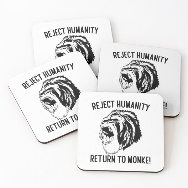 Item preview, REJECT HUMANITY, RETURN TO MONKE REJECT HUMANITY, designed and sold by Yassine Janane.