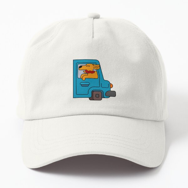 dog driving a car Dad Hat