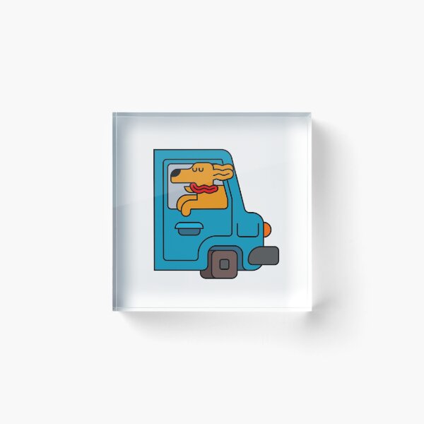 Item preview, dog driving a car designed and sold by Zaibo.