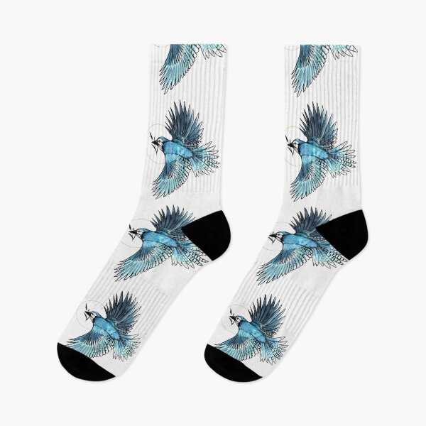 Item preview, Blue Jay Flying Illustration  designed and sold by Elliezart.