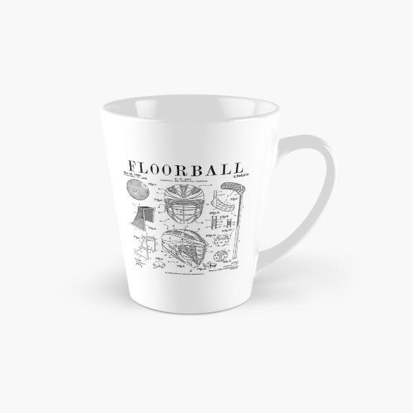 Item preview, Floorball Player Stick Goalie Sport Vintage Patent Print designed and sold by GrandeDuc.