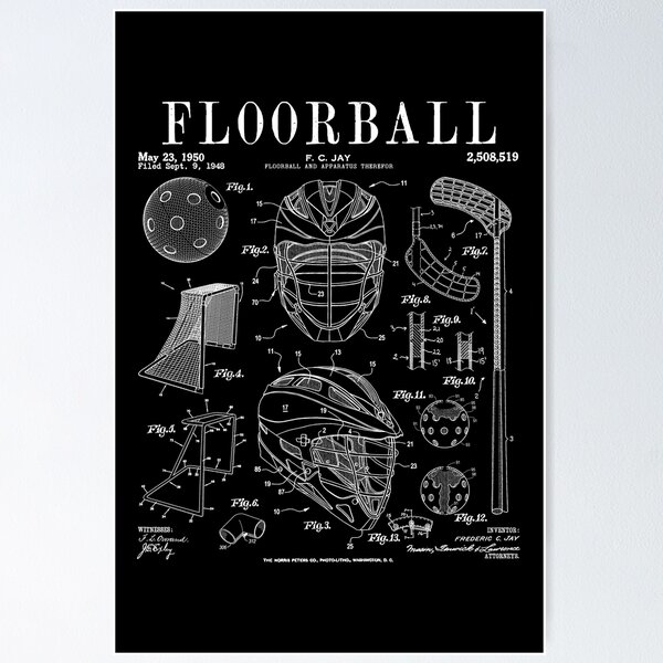  Floorball Knowledge Metal Tin Signs Floorball Equipment  Infographic Posters Floorball Players Club Home Room Science Wall Decor  8x12 Inches : Office Products