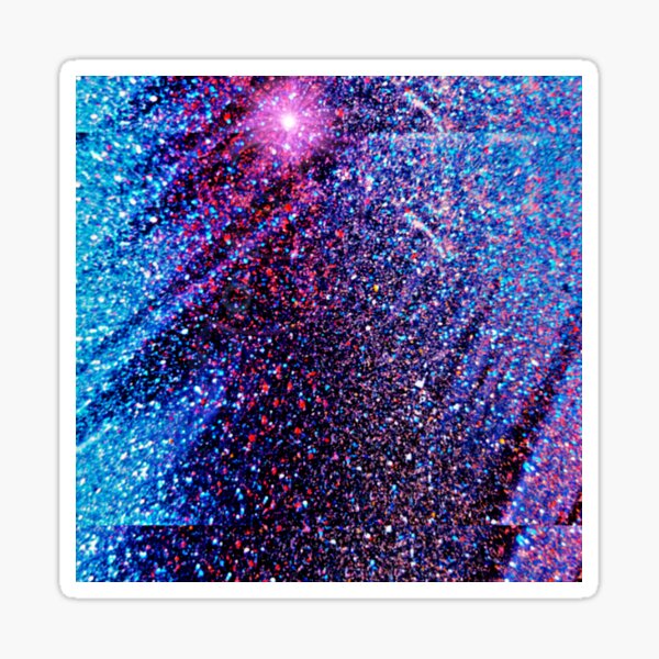 Dark Purple faux shiny glitter sparkles Star Sticker, Zazzle