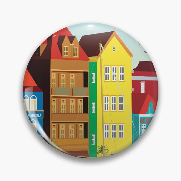 Item preview, Curacao Curaçao  island poster designed and sold by Arctic frame studio.