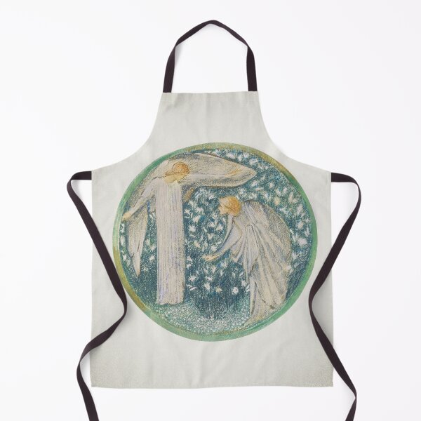 Item preview, White Garden Sir Edward Burne Jones painting designed and sold by UsedToBeStatue.