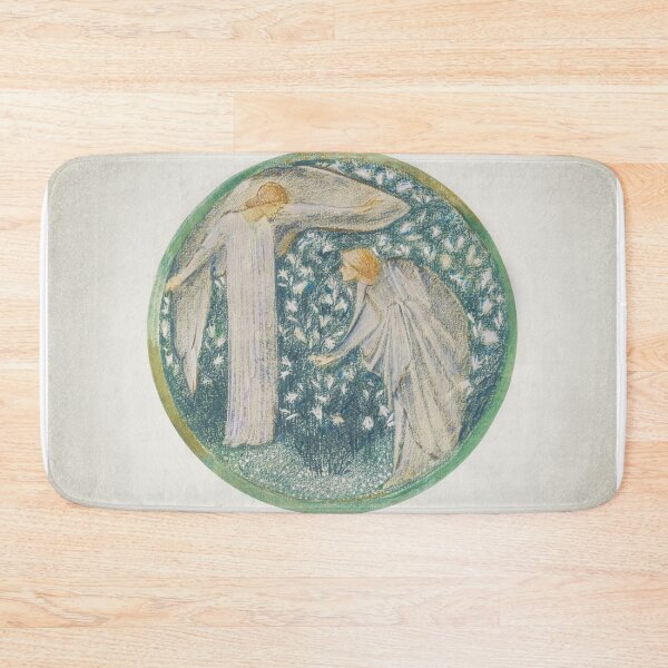 Item preview, White Garden Sir Edward Burne Jones painting designed and sold by UsedToBeStatue.