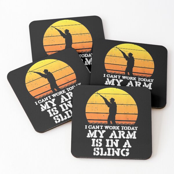 Item preview, Cant Work Today Arm Sling Funny Rifle Shooting Hunting designed and sold by ScottSlade.