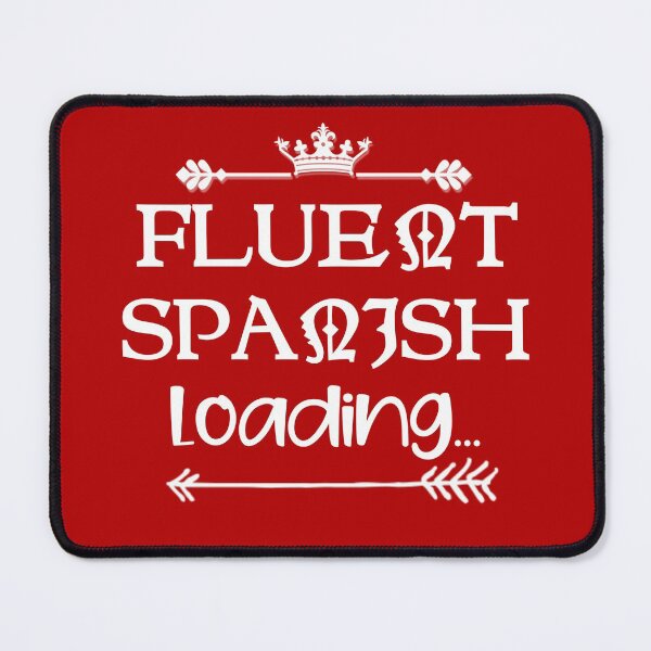 Item preview, Fluent Spanish Loading White Text Premium designed and sold by Design-Maniya.
