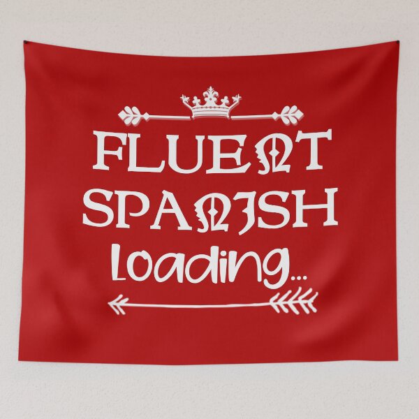Item preview, Fluent Spanish Loading White Text Premium designed and sold by Design-Maniya.