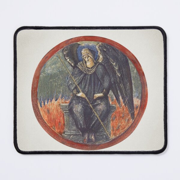 Item preview, Black Archangel Sir Edward Burne Jones painting designed and sold by UsedToBeStatue.