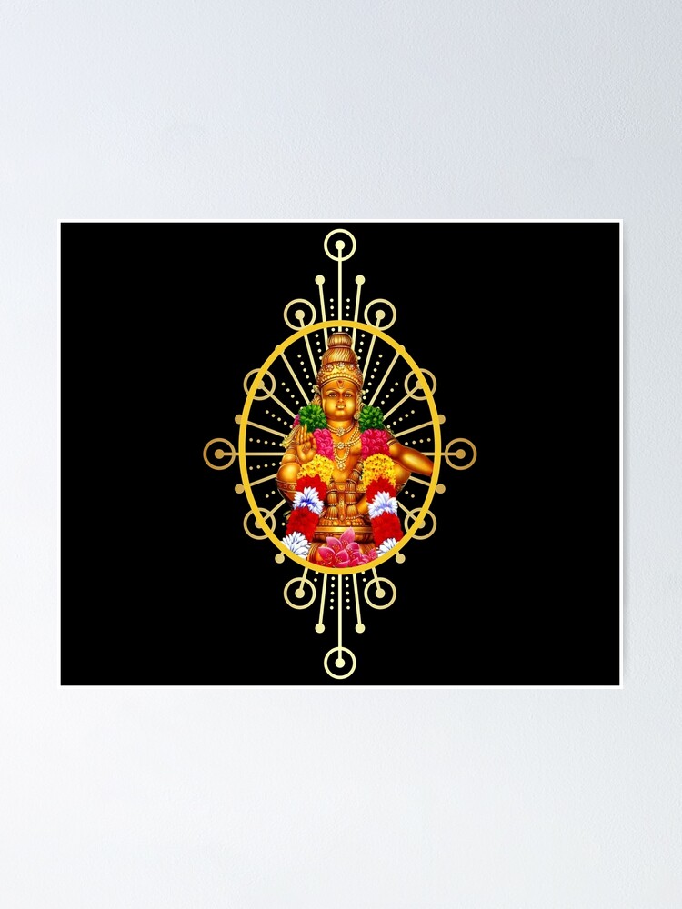 Lord ayyappan hindu deity religious tradition Vector Image