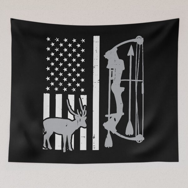 Item preview, White Flag Deer Compound Bow Hunting Patriot Hunt Dad Archer designed and sold by ScottSlade.