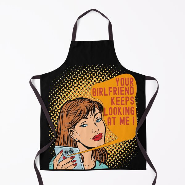 Item preview, Your Girlfriend Keeps Looking At Me Funny Retro Comic Style designed and sold by adamtepl.