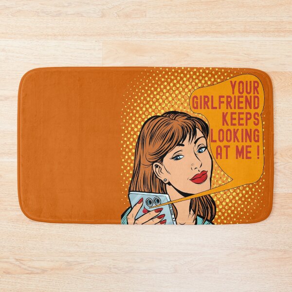 Item preview, Your Girlfriend Keeps Looking At Me Funny Retro Comic Style designed and sold by adamtepl.