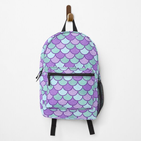Aperçu de l'œuvre Motif d'écailles de sirène verte et violette créée et vendue par Saanis.