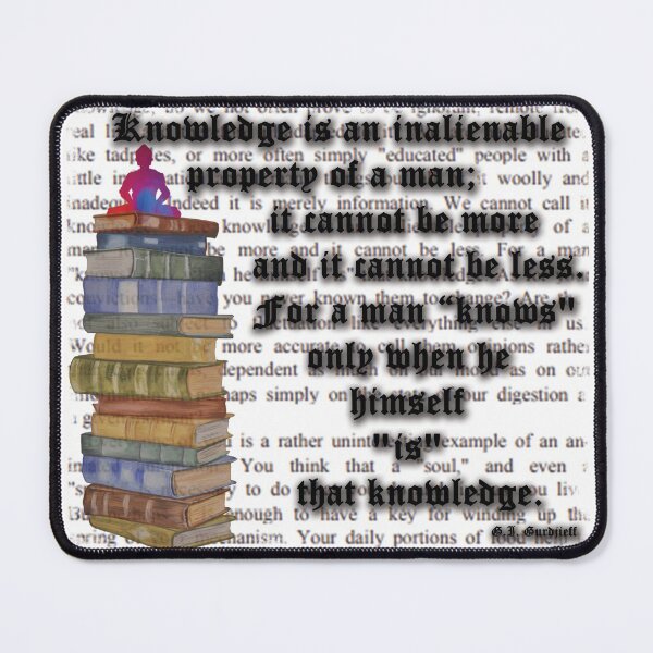 Item preview, Gurdjieff on true knowledge designed and sold by WanderingGraha.