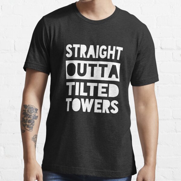Tilted t shirt,Children's Tilted Towers t shirt in Black/blue 