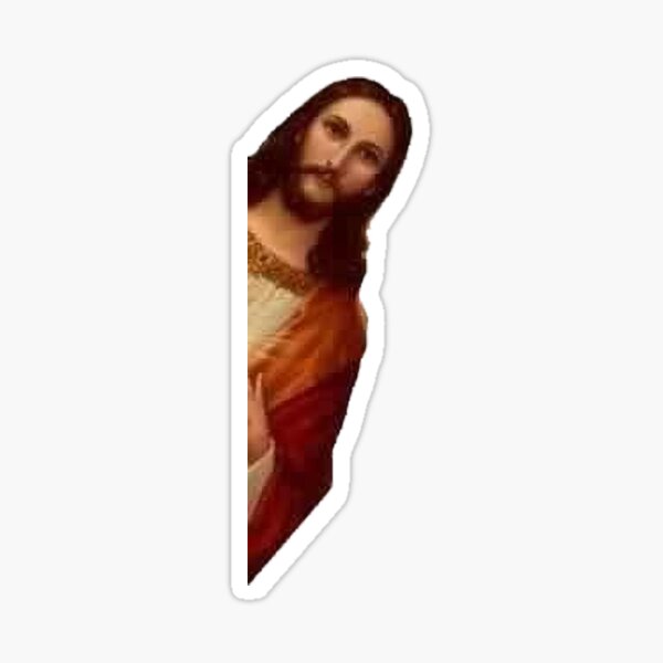 Jesus beobachtet Meme Sticker