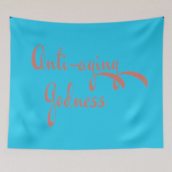 Item preview, Anti-aging Goddess - Retro Design - Red and Blue designed and sold by lordyswiss.
