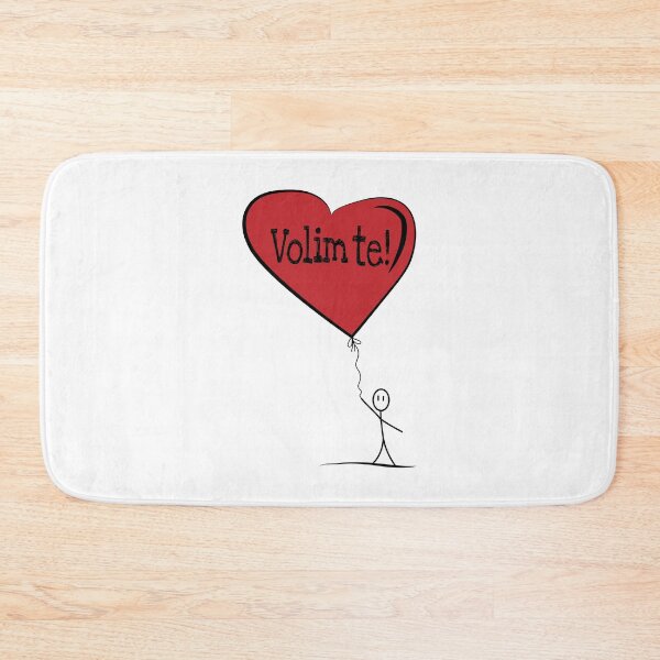 Item preview, Man with "Volim te!" balloon designed and sold by MC Art Studio.