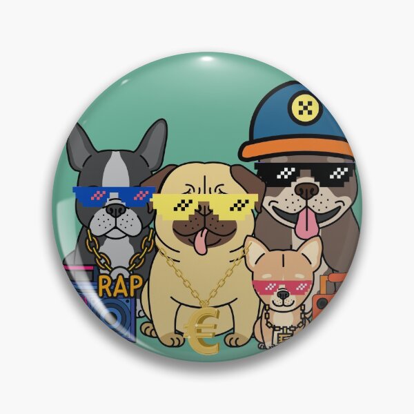 Item preview, rapper dogs designed and sold by Hoetoons.