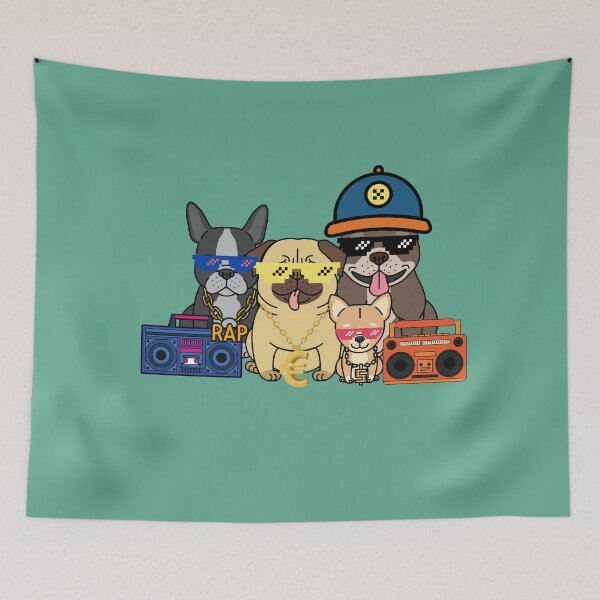 Item preview, rapper dogs designed and sold by Hoetoons.