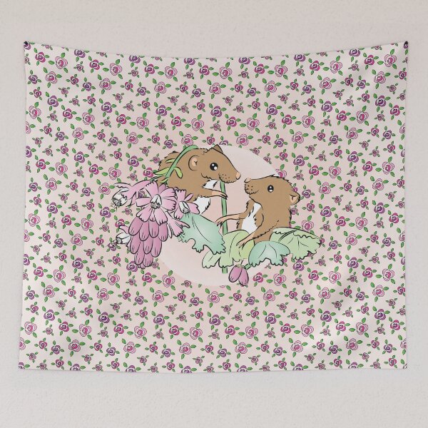 Item preview, Cute mice on a pink flower designed and sold by FunnyChameleon.