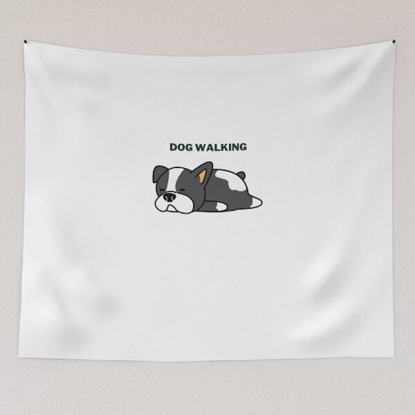 Item preview, Dog walking T shirt designed and sold by fedoora-art.