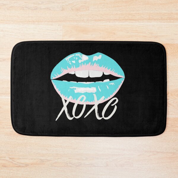 Aperçu de l'œuvre Bisous d'amour rose et turquoise Xoxo créée et vendue par Designsbymelii4.