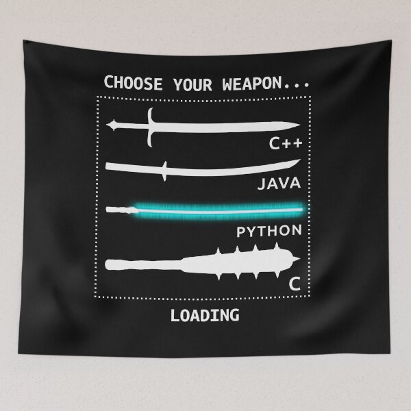 Item preview, Funny Computer Science Shirt-Java C++ Python C Programmer Weapons for Women Men Classic T-Shirt designed and sold by Joannuna.