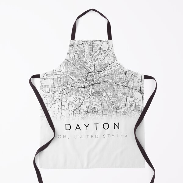 Item preview, Dayton map minimalist in black and white designed and sold by DesireeVDA.