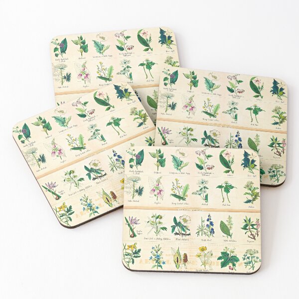 Item preview, Poisonous Plants Chart - 1843 designed and sold by RPGHaven.