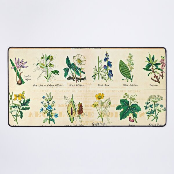 Item preview, Poisonous Plants Chart - 1843 designed and sold by RPGHaven.