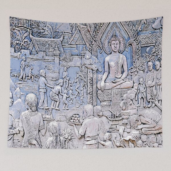 Item preview, Buddha Abstract color art designed and sold by artdragongift 15.