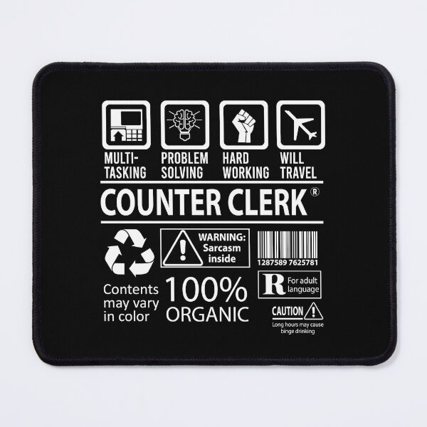 Item preview, Counter Clerk T Shirt - MultiTasking Certified Job Gift Item Tee designed and sold by killingworthhi.