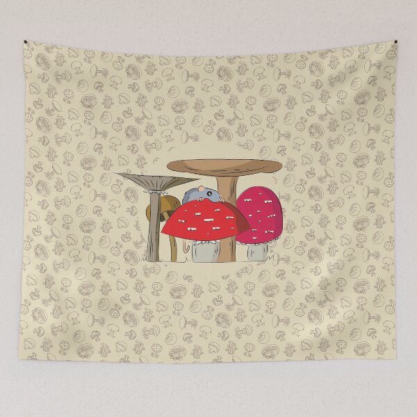 Item preview, Rat in the mushrooms designed and sold by FunnyChameleon.