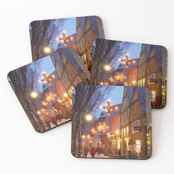 Item preview, Schnoorviertel in winter with Christmas lights, Bremen, Germany designed and sold by Torsten Krüger.