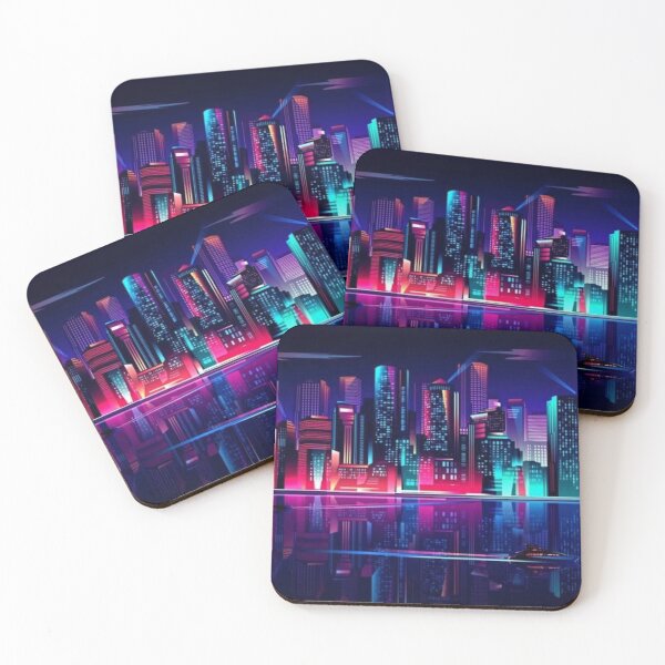 Artikelvorschau, SYNTHWAVE CITY NACHTLICHTER entworfen und verkauft von lifestylein.