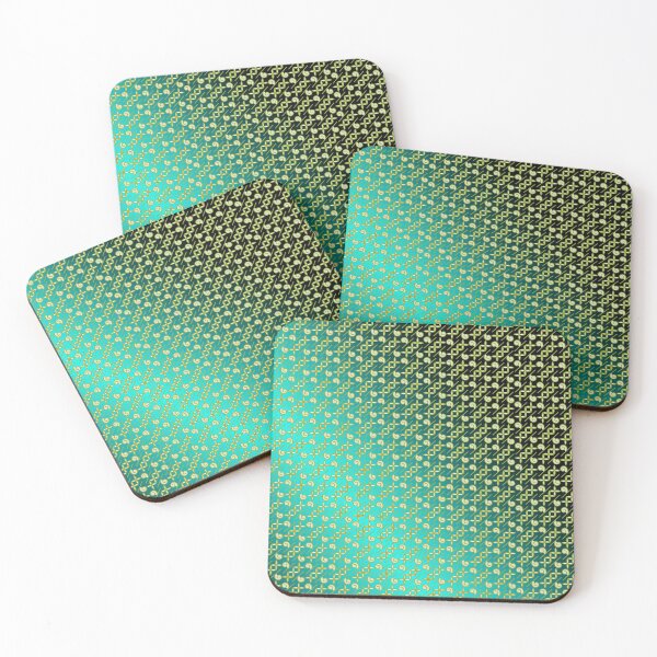 Item preview, Bluish Green Batik Contemporary Abstract Pattern Design designed and sold by my-green-gecko.