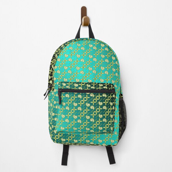 Item preview, Bluish Green Batik Contemporary Abstract Pattern Design designed and sold by my-green-gecko.