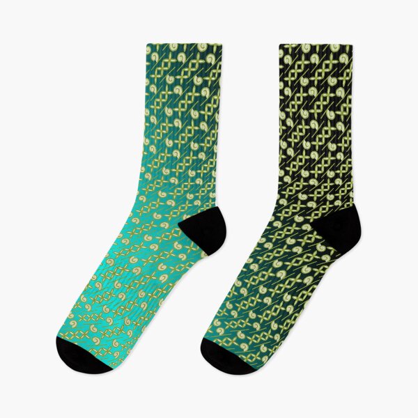 Item preview, Bluish Green Batik Contemporary Abstract Pattern Design designed and sold by my-green-gecko.