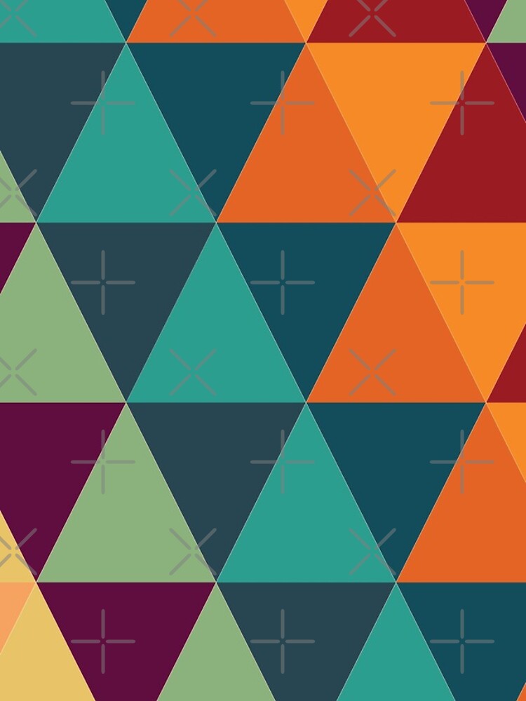 Thumbnail 4 of 4, iPhone Case, Colorful Triangle Pattern designed and sold by FridPix.