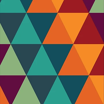 Artwork thumbnail, Colorful Triangle Pattern by FridPix