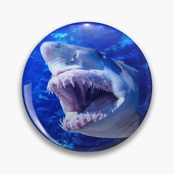 Item preview, Fierce Shark in the deep blue sea designed and sold by Hinny8.